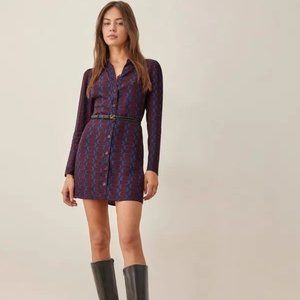 Reformation Hugh Dress in Marooned